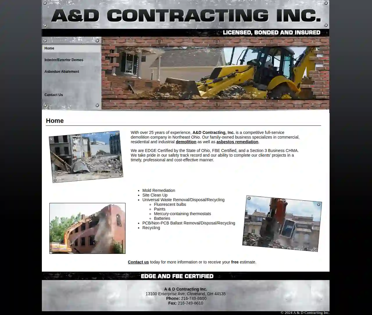 A & D Contracting Inc