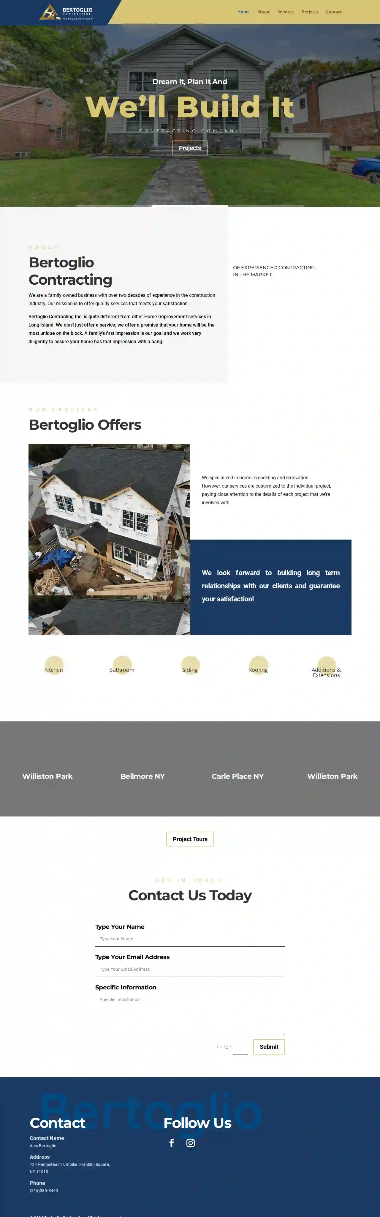 Bertoglio Contracting Inc