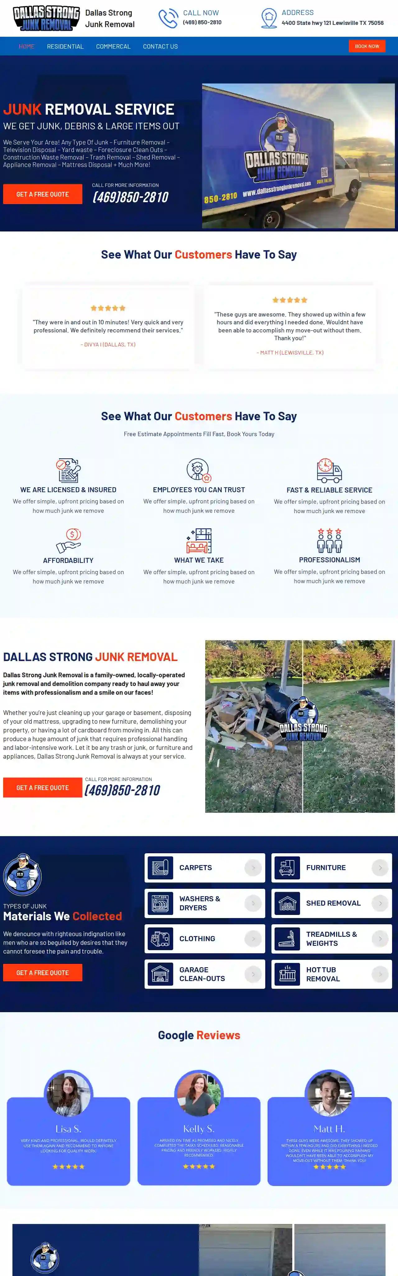 Dallas Strong Junk Removal And Demolition