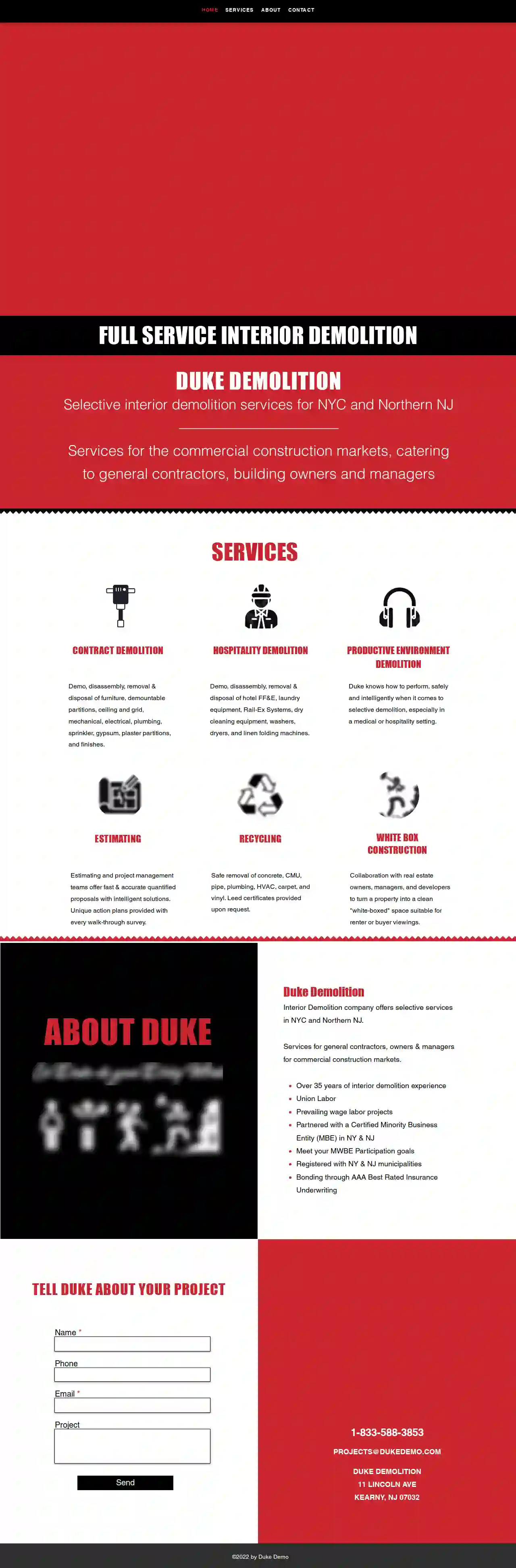 DUKE INTERIOR DEMOLITION SERVICES