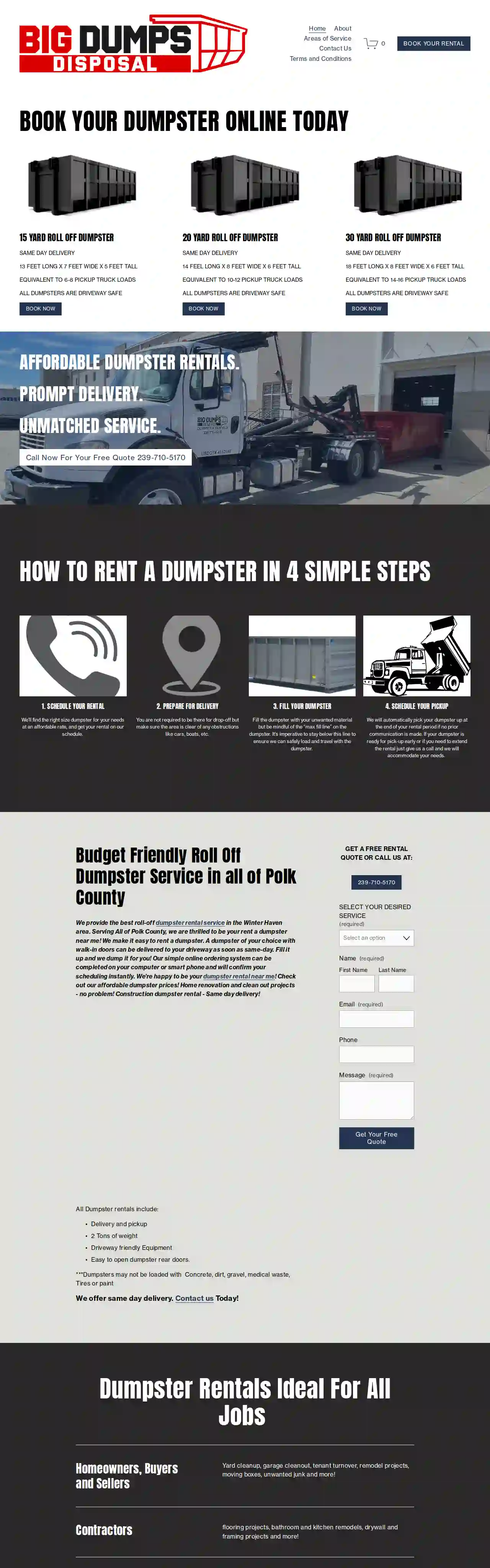 Big Dumps Disposal - Dumpster Rentals and Demolition