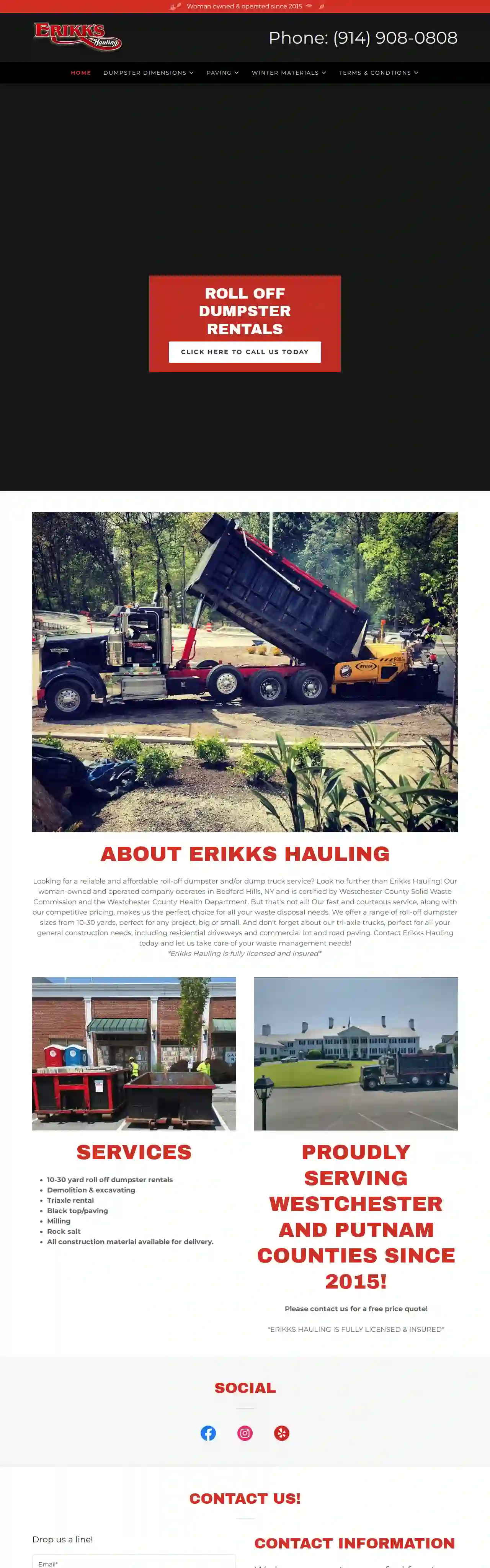 Erikk's Hauling, Inc.