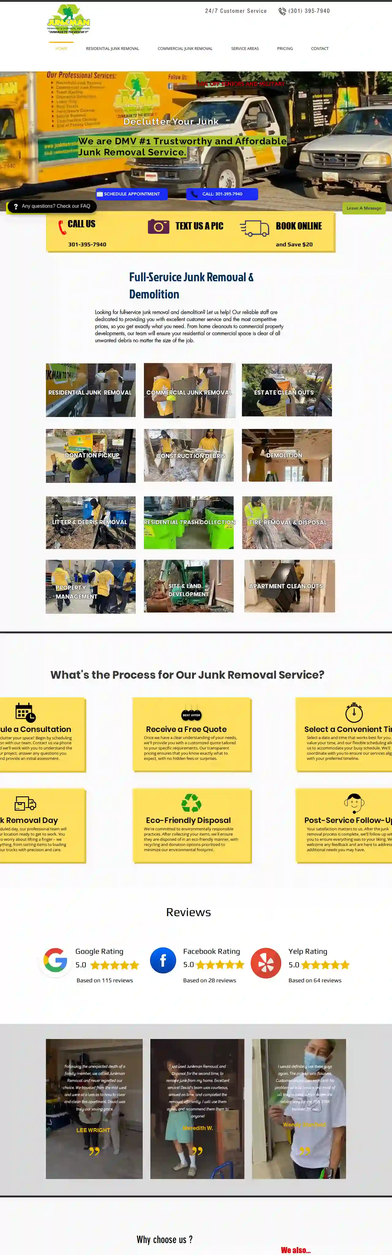 JUNKMAN REMOVAL & DISPOSAL SERVICES