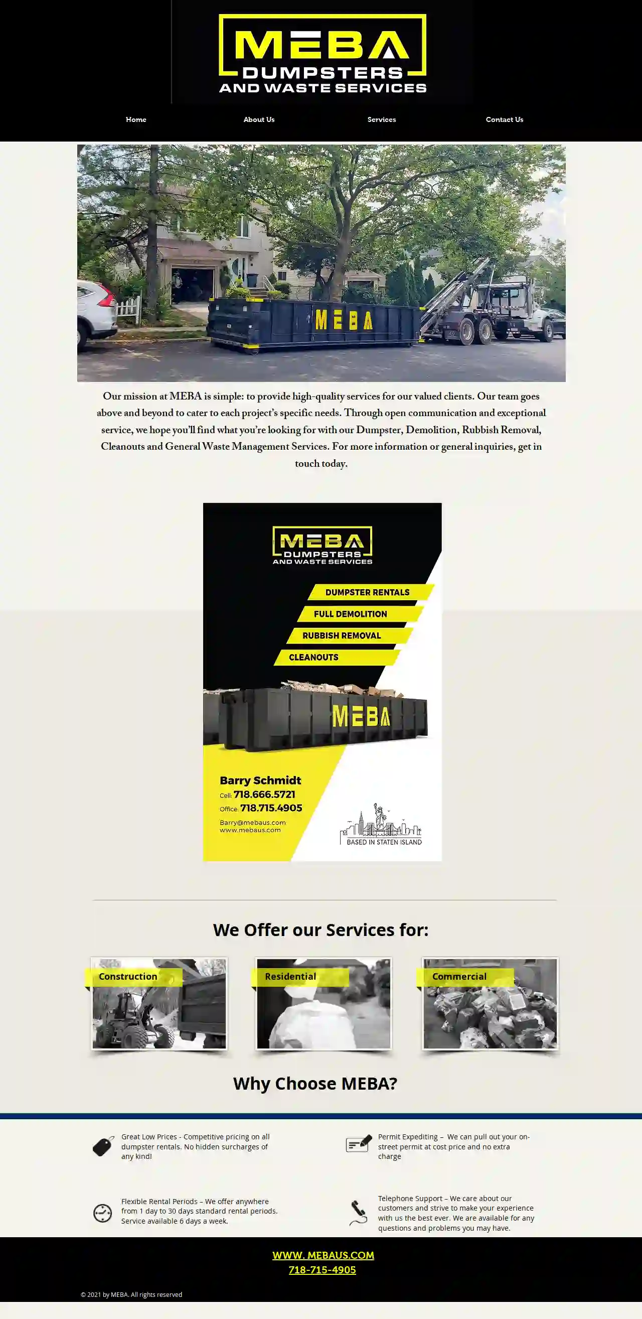 Meba Dumpsters and Waste Services