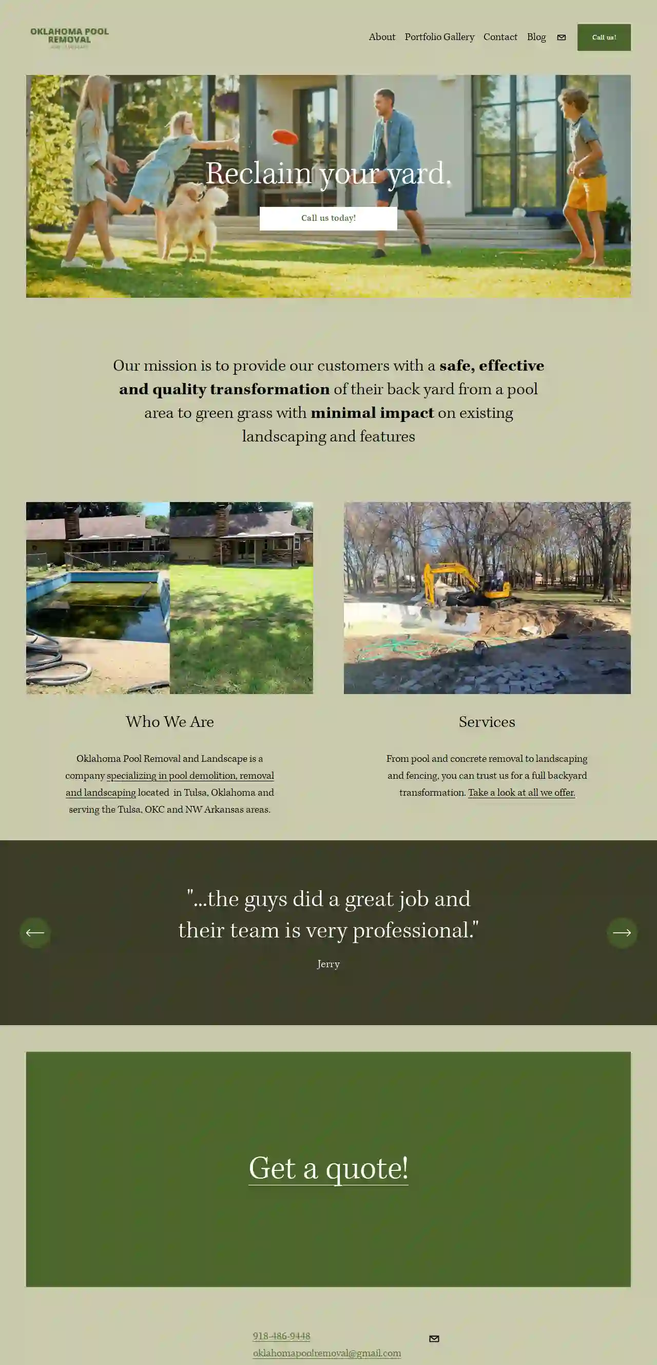 Oklahoma Pool Removal and Landscape LLC