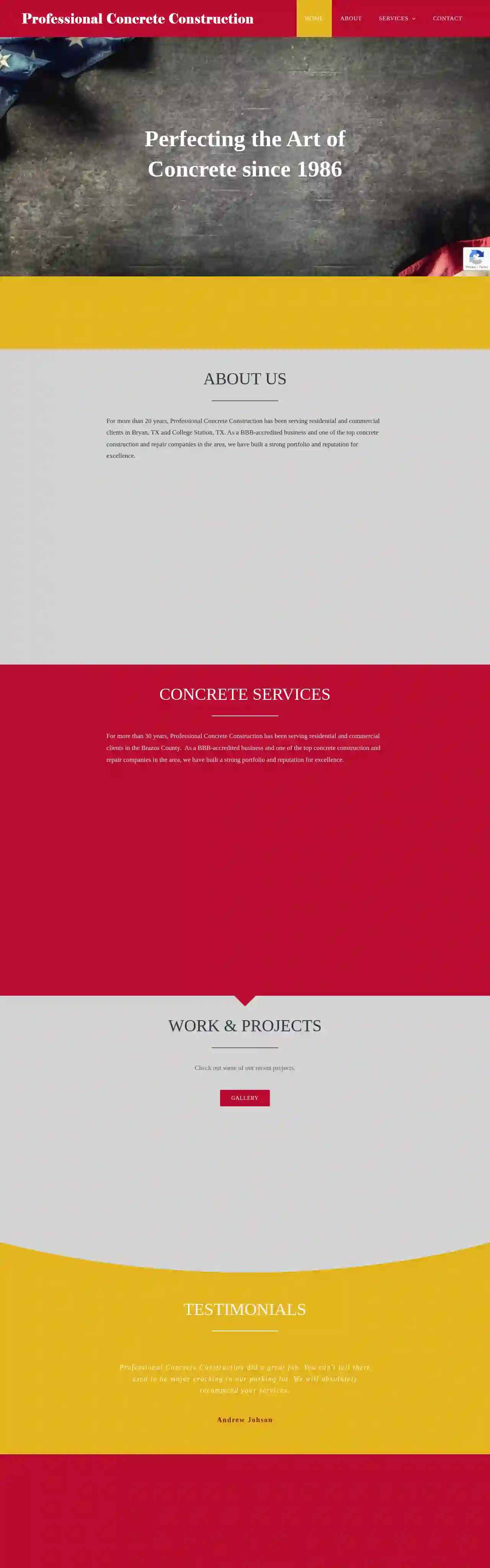 Professional Concrete Construction