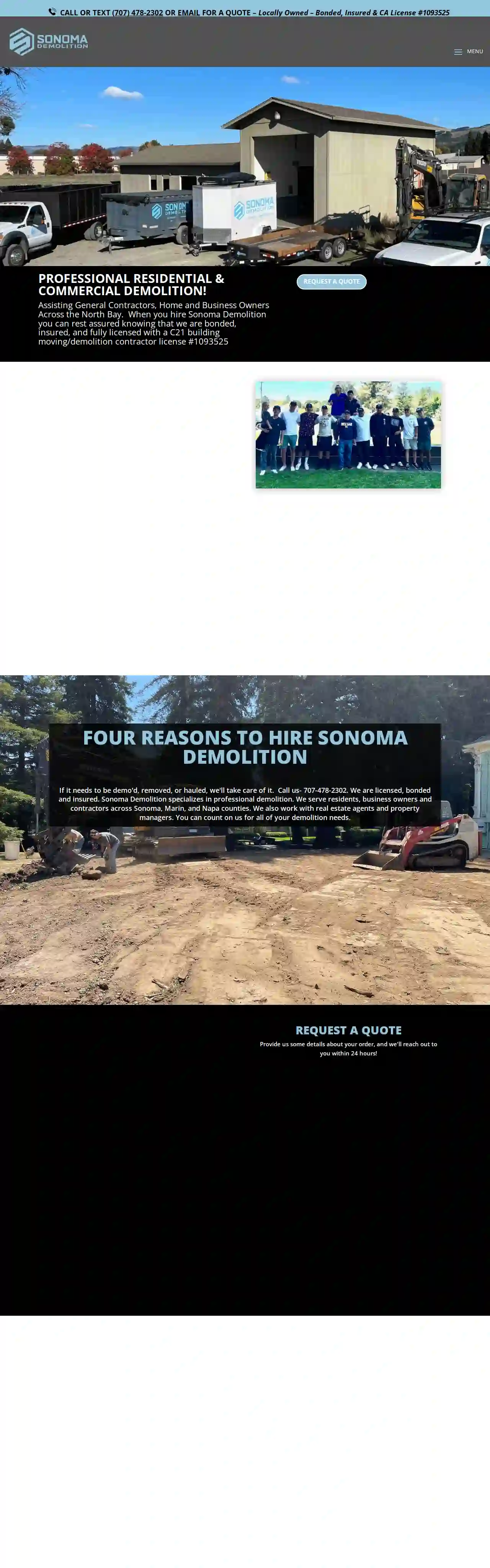 Sonoma Demolition