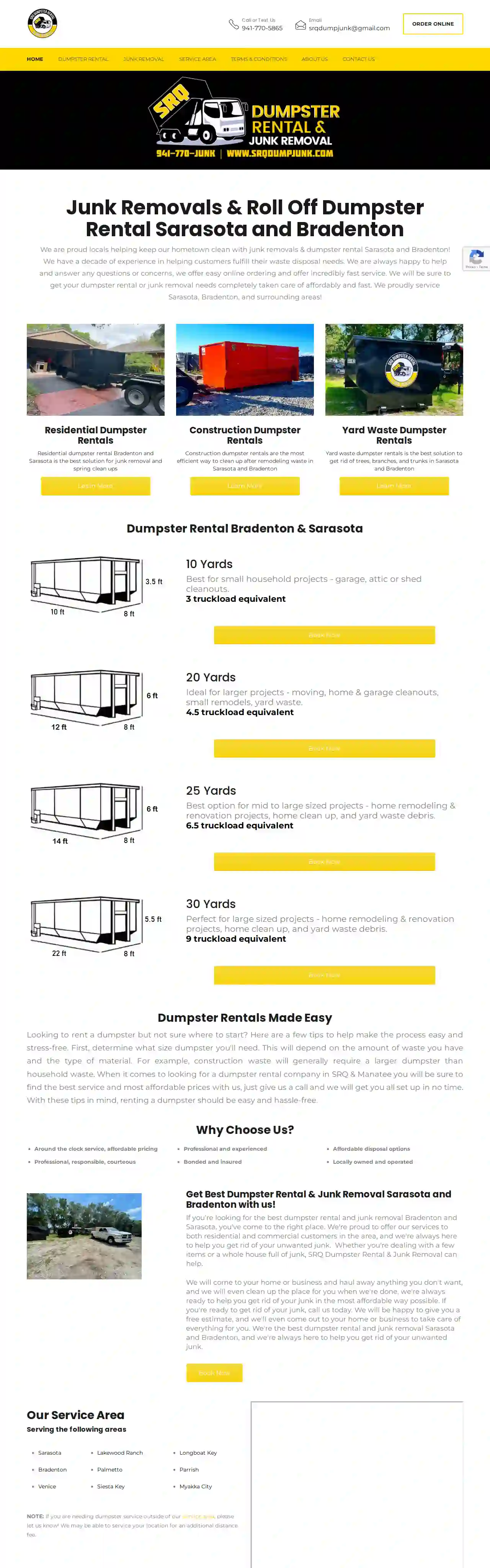 SRQ Dumpster Rental & Junk Removal