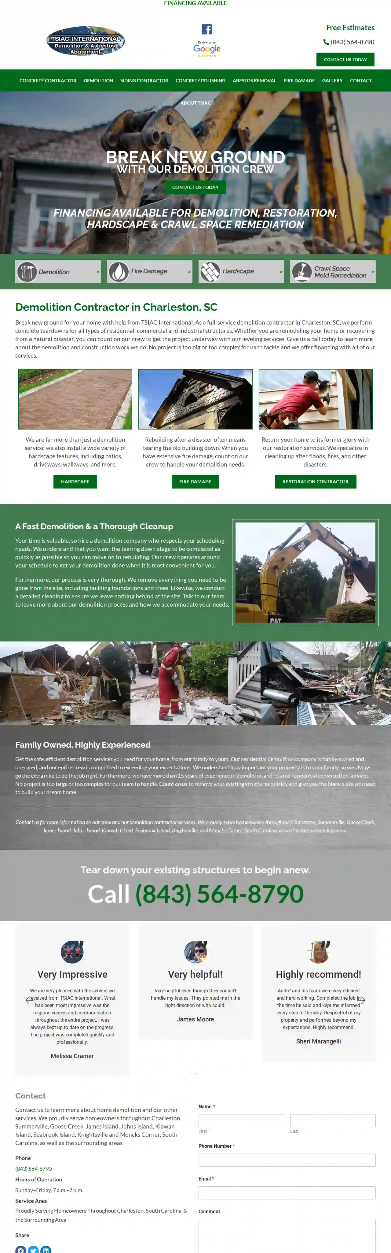 TSIAC International - Demolition, Asbestos & Restoration Removal