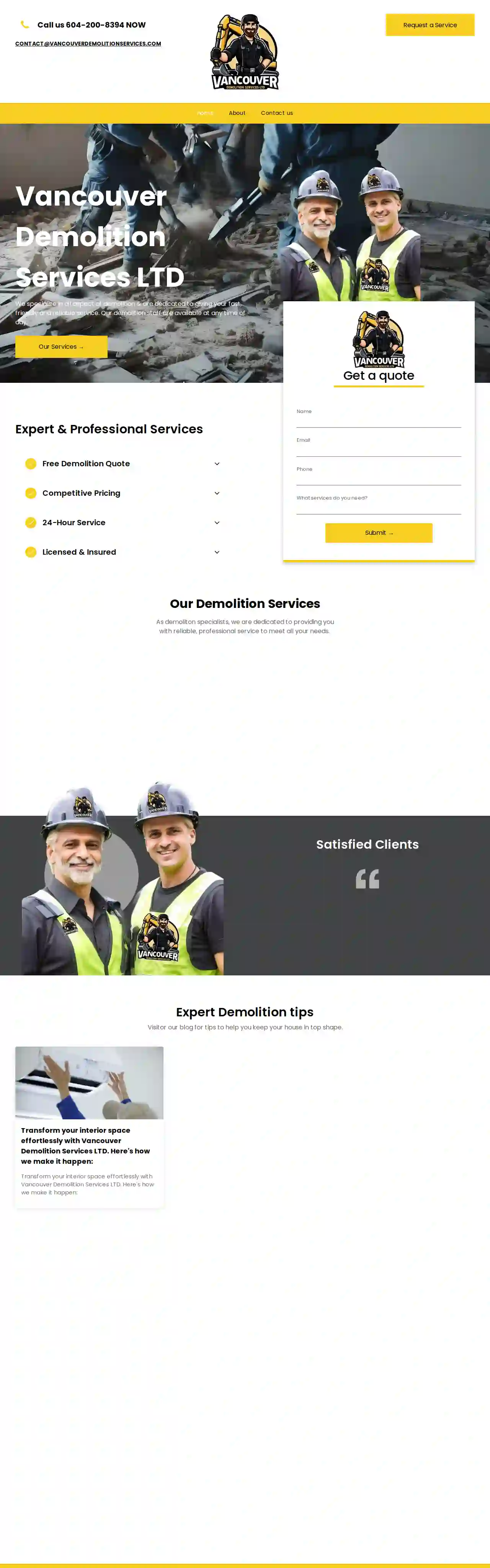 Vancouver Demolition Services