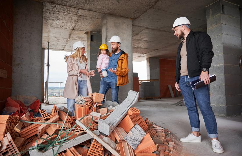 Demolition of a commercial building